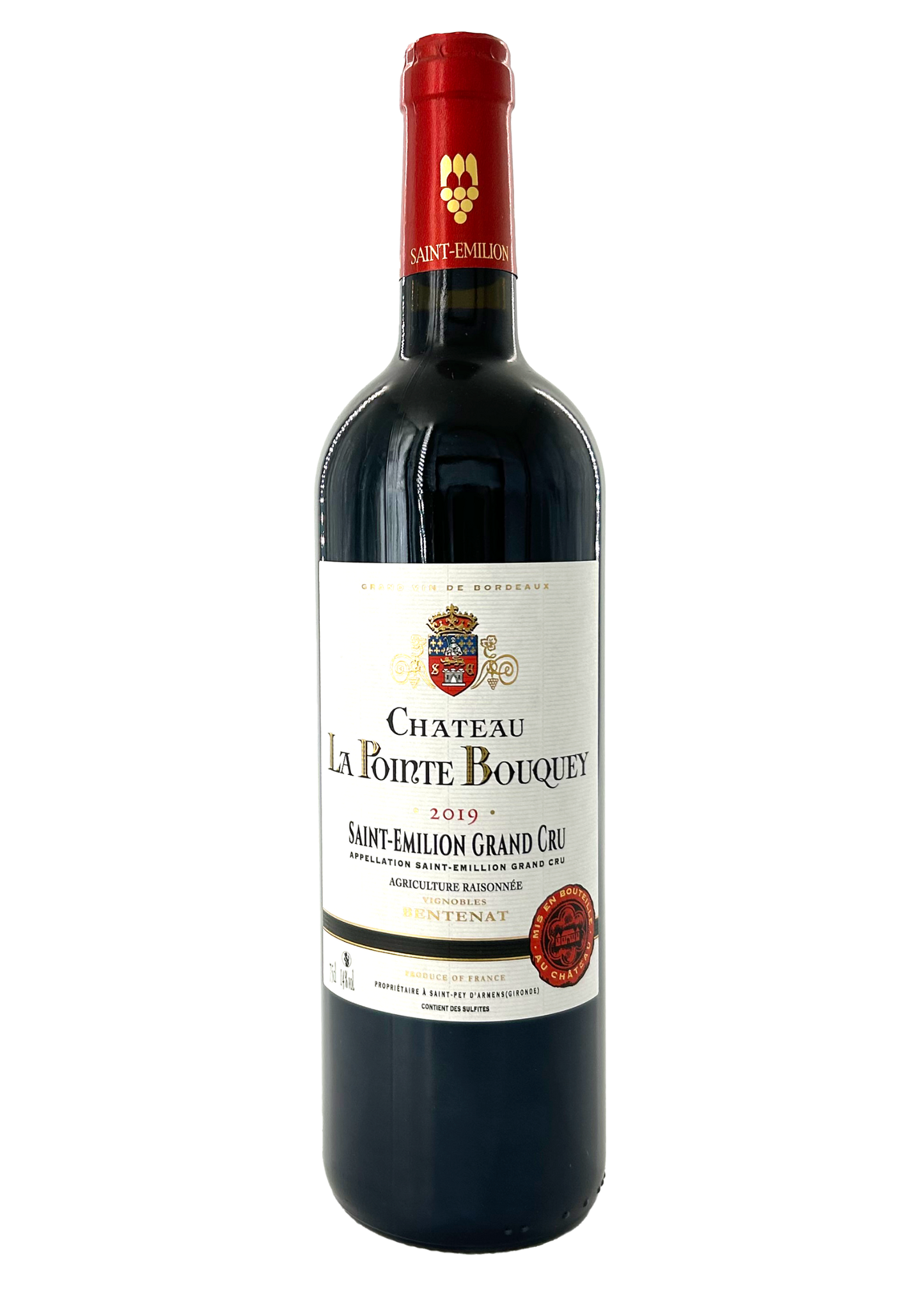 Château La Pointe Bouquey - Saint-Emilion Grand Cru - Millésime 2019